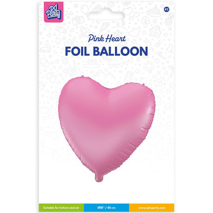 Balon foliowy - różowe serce