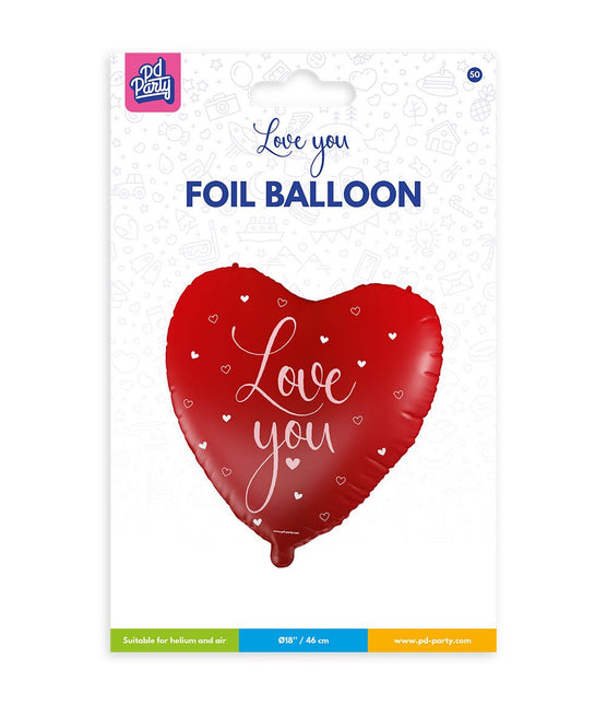 Balon helowy Kocham Cię 46cm