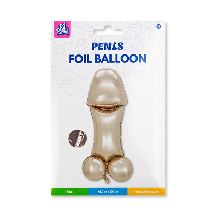 Balonik z helem w kształcie penisa, 1 m