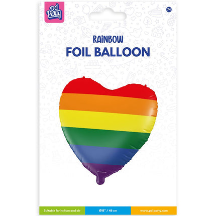 Balon foliowy - tęcza