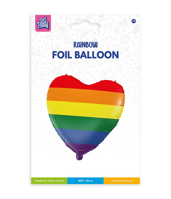 Balon foliowy - tęcza