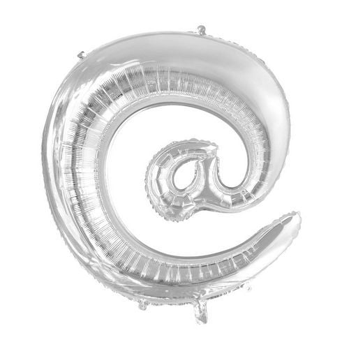 Folie Ballon Apenstaartje @ Zilver XL 102cm leeg van WeFiesta koop je bij Partywinkel
