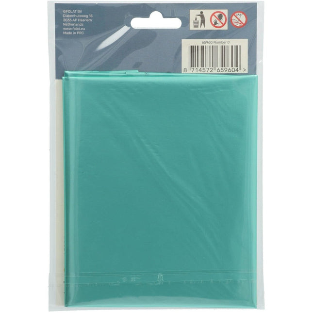 Folie Ballon Cijfer 0 Pastel Mintgroen XL 86cm leeg van Folat koop je bij Partywinkel