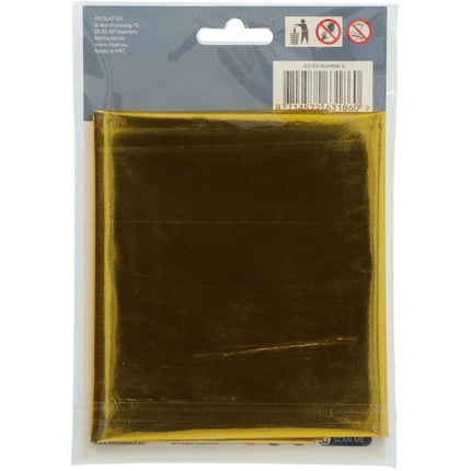 Folie Ballon Cijfer 6 Goud Metallic XL 86cm leeg van Folat koop je bij Partywinkel