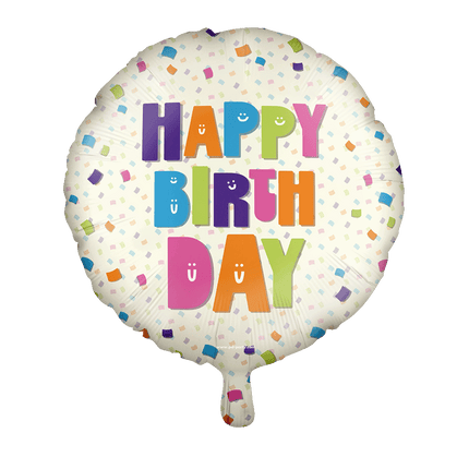 Folie ballon - Happy birthday van Paper Dreams koop je bij Partywinkel