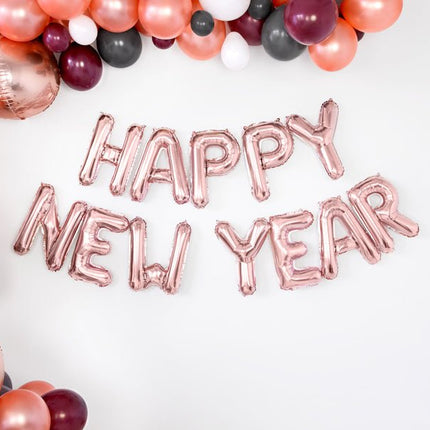 Folie Ballon Letter A Rose Goud Leeg 35cm van Partydeco koop je bij Partywinkel