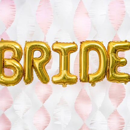 Folie Ballon Letter D Goud Leeg 35cm van Partydeco koop je bij Partywinkel