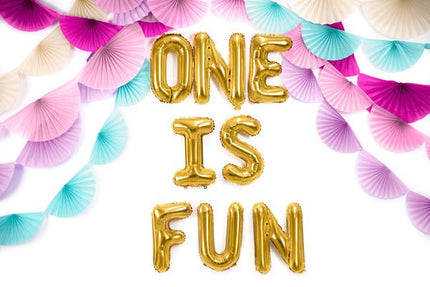 Folie Ballon Letter F Goud Leeg 35cm van Partydeco koop je bij Partywinkel