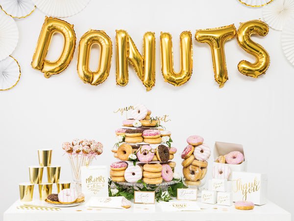 Folie Ballon Letter N Goud Leeg 35cm van Partydeco koop je bij Partywinkel