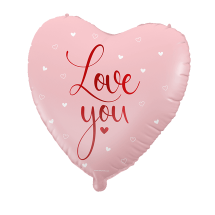Folie ballon - Love you pink 46cm van Paper Dreams koop je bij Partywinkel