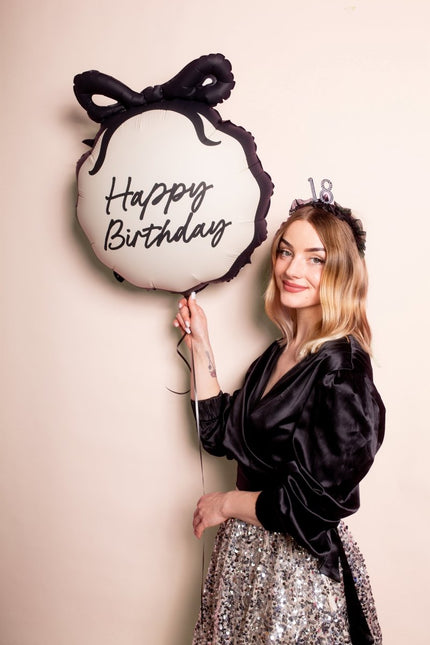 Folieballon Happy Birthday, 47,5 x 45 cm van Partydeco koop je bij Partywinkel