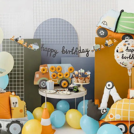 Folieballon Vrachtwagen, 87x69 cm, mix van Partydeco koop je bij Partywinkel