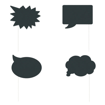 Foto Props Schrijfbaar 26cm 8 delig van Unique koop je bij Partywinkel