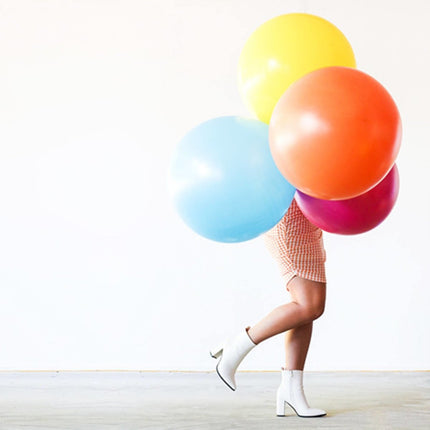 Fuchsia Ballon Metallic Fuchsia Pink 80cm van Folat koop je bij Partywinkel