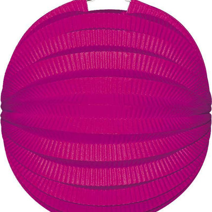 Fuchsia Lampion Bol 23cm - Partywinkel - 8711319300041