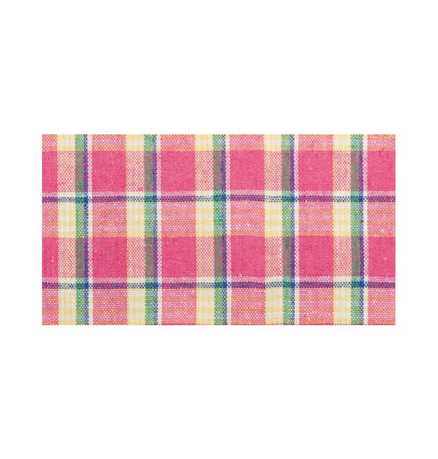 FUKSJA MADRAS LNIANA WSTĄŻKA NA STÓŁ 10 CM X 5 M