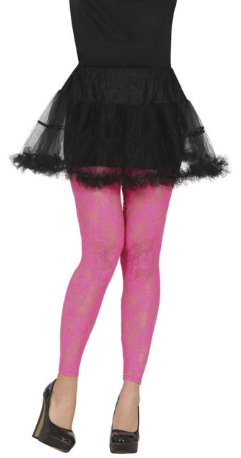 Fuchsia Panty Dames Kant van Fiestas Guirca koop je bij Partywinkel
