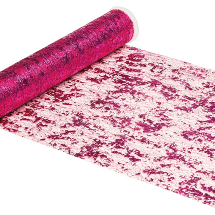 Fuchsia Table Runner Shiny 5m