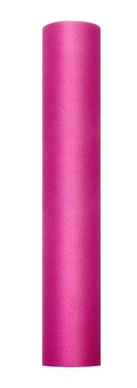 Fuchsia Tule Rol 30cm 9m van Partydeco koop je bij Partywinkel