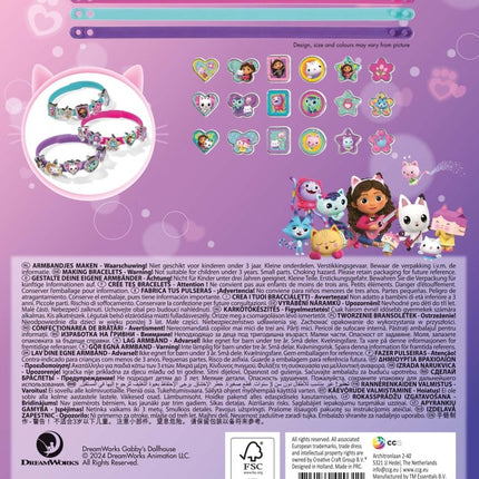 Gabby'S Dollhouse Knutselset Bedelarmband - Partywinkel - 8714274420311