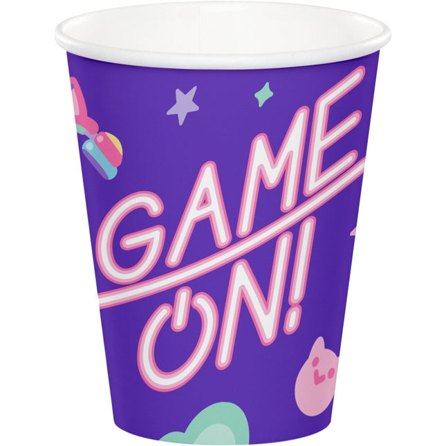 Gaming Party Bekers Game On! 256ml 8st van Creative Converting koop je bij Partywinkel