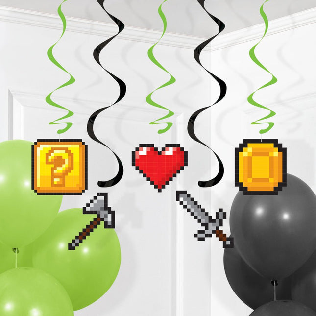 Gaming Party Hangdecoratie 5st van Creative Converting koop je bij Partywinkel