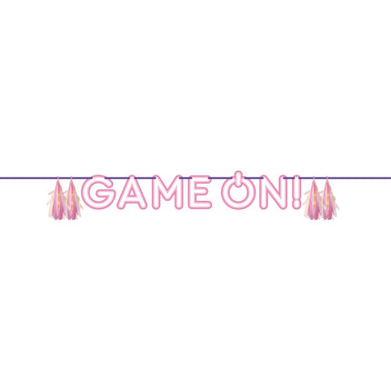 Gaming Party Letterslinger Game On! 1,6m van Creative Converting koop je bij Partywinkel