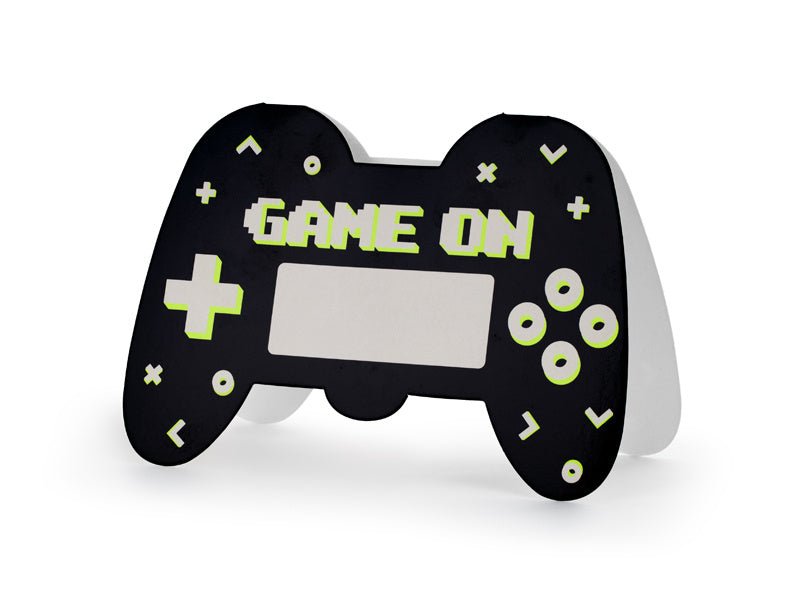 Gaming Party Uitnodigingen 16cm 6st van Partydeco koop je bij Partywinkel