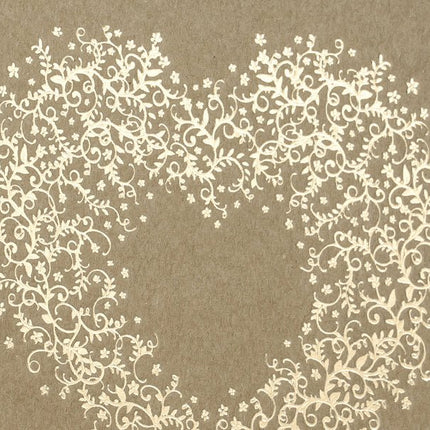 Gastenboek Hart Bruin 20,5cm van Partydeco koop je bij Partywinkel