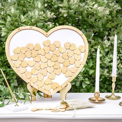 Gastenboek Hartjes 44cm van Partydeco koop je bij Partywinkel