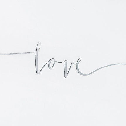 Gastenboek Love Wit 24cm van Partydeco koop je bij Partywinkel