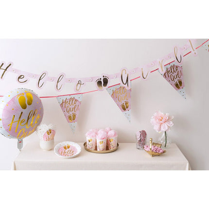 Geboorte Slinger Hello Girl! 6m van Boland koop je bij Partywinkel