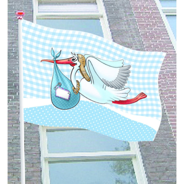 Geboortevlag Jongen 90cm - Partywinkel - 8714572090766
