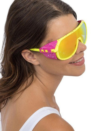 Geel Roze Retro Feestbril 15cm van CHAKS koop je bij Partywinkel
