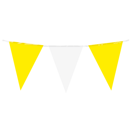 Geel Witte Slinger 10m - Partywinkel - 8716764245558