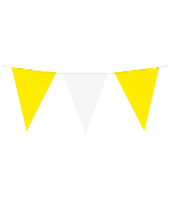 Geel Witte Slinger 10m - Partywinkel - 8716764245558
