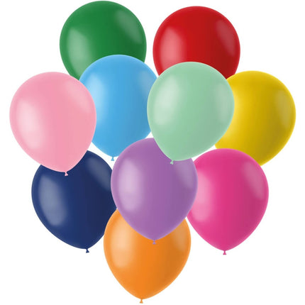 Gekleurde Ballonnen 21cm 50st van Folat koop je bij Partywinkel