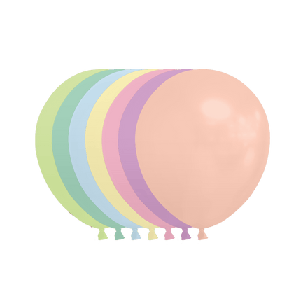 Gekleurde Ballonnen Pastel 13cm 100st van WeFiesta koop je bij Partywinkel