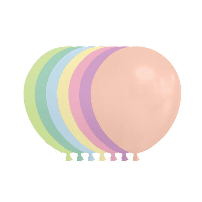 Gekleurde Ballonnen Pastel 13cm 100st van WeFiesta koop je bij Partywinkel