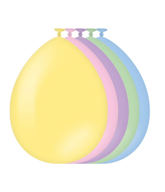 Gekleurde Ballonnen Pastel 30cm 10st - Partywinkel - 8716764242403