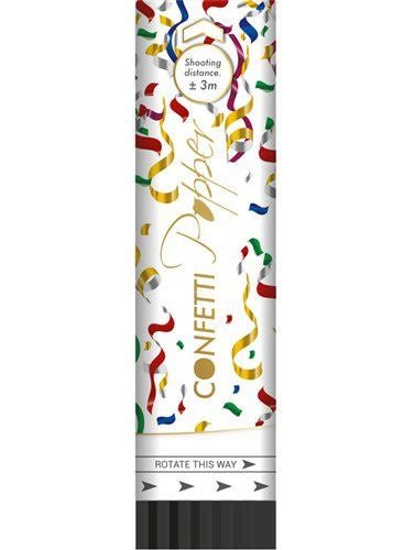 Gekleurde Confetti Kanon 20cm van Haza Witbaard koop je bij Partywinkel