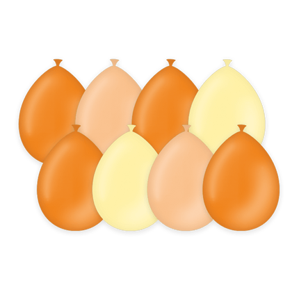 Gekleurde Flower Power Ballonnen 30cm 8st van Paper Dreams koop je bij Partywinkel