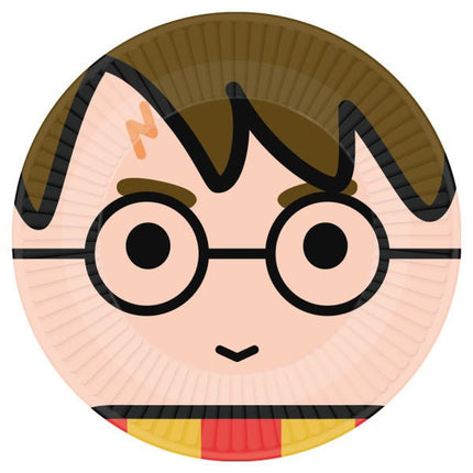 Gekleurde Harry Potter Borden 23cm 8st van Riethmueller koop je bij Partywinkel