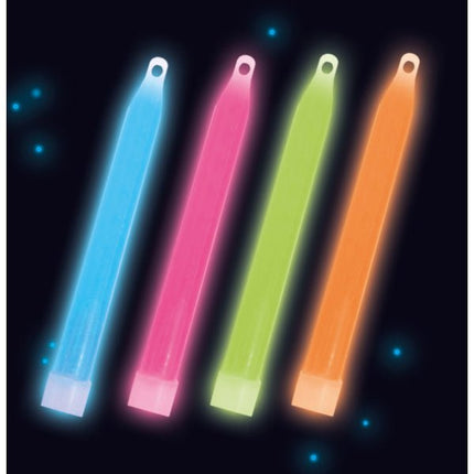 Gekleurde Kettingen Hangers Glow In The Dark 10cm 4st van Riethmueller koop je bij Partywinkel