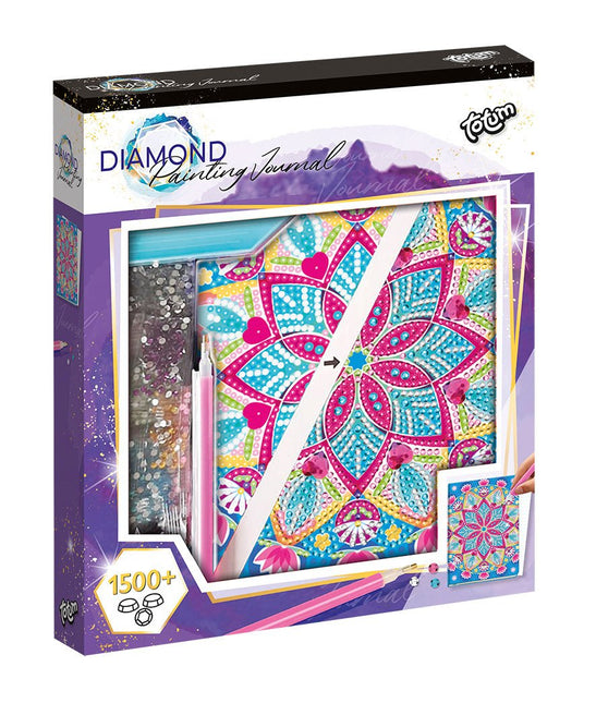 Gekleurde Knutselset Diamond Painting Notitieboek - Partywinkel - 8714274079786