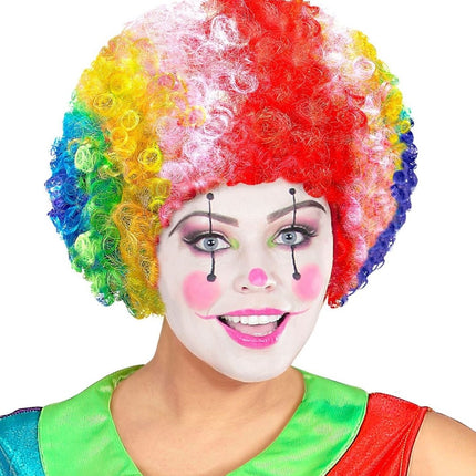 Gekleurde Pruik Clown van Widmann koop je bij Partywinkel