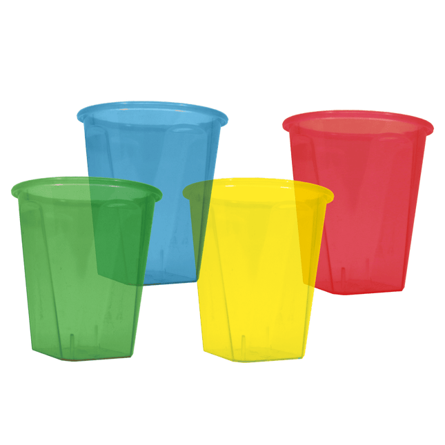 Gekleurde Shotglaasjes 12st van Procos koop je bij Partywinkel