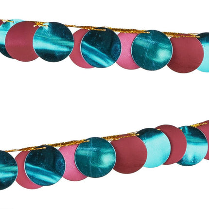 Gekleurde Slinger Blauw Rood 2,2m van Partydeco koop je bij Partywinkel