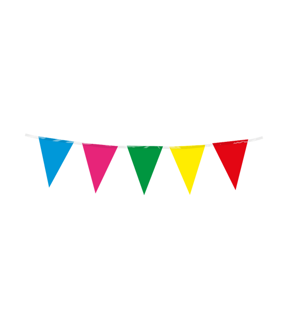 Gekleurde Slinger Mini 3m - Partywinkel - 8716764246272