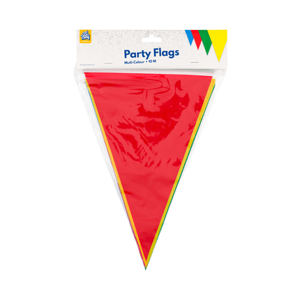 Gekleurde Slinger Plastic 10m - Partywinkel - 8716764235955